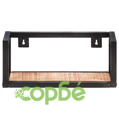 Рафтове за стена, 2 бр, 40 см, грубо мангово дърво масив ➤ топ цена ➤ sorbe.bg