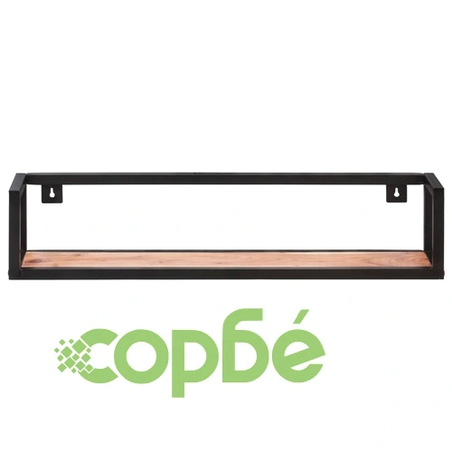 Рафтове за стена, 2 бр, 80 см, акация масив ➤ топ цена ➤ sorbe.bg