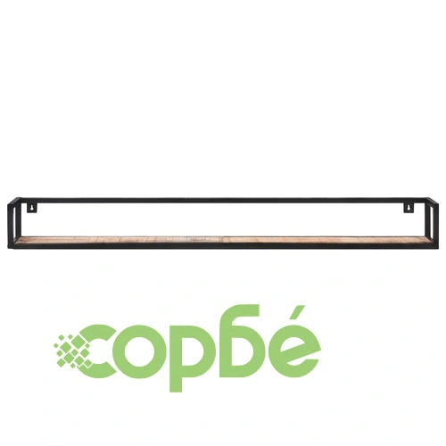 Рафтове за стена, 2 бр, 160 см, грубо мангово дърво ➤ топ цена ➤ sorbe.bg