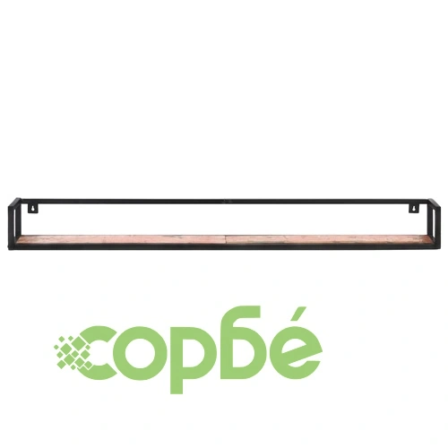 Рафтове за стена, 2 бр, 160 см, регенерирано дърво масив ➤ топ цена ➤ sorbe.bg