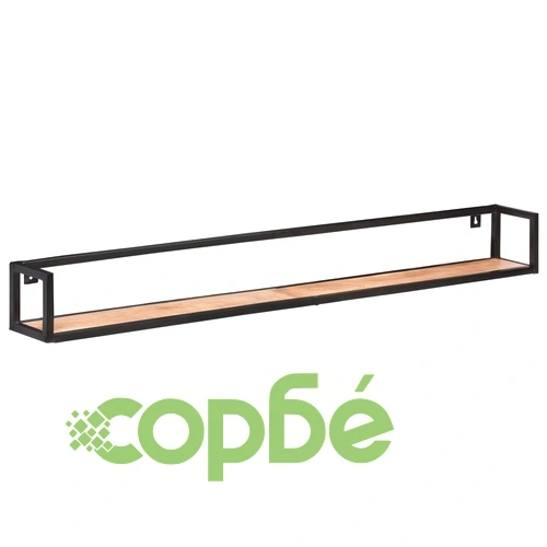 Рафтове за стена, 2 бр, 160 см, акация масив ➤ топ цена ➤ sorbe.bg