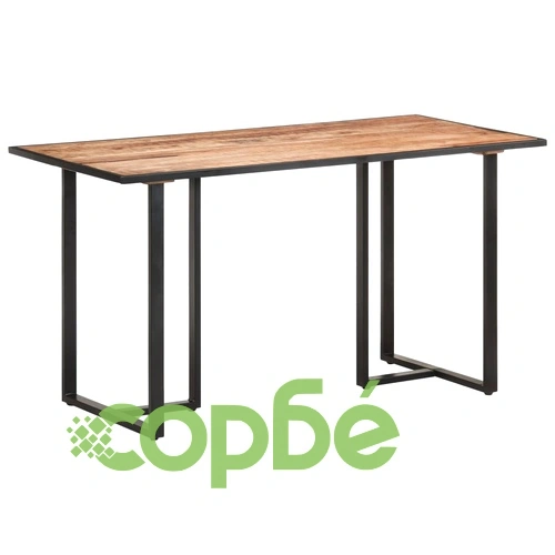 Трапезна маса, 140 cм, грубо мангово дърво ➤ топ цена ➤ sorbe.bg