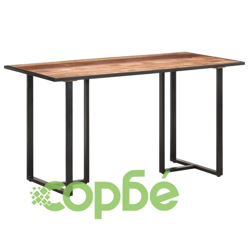 Трапезна маса, 140 cм, грубо мангово дърво ➤ топ цена ➤ sorbe.bg