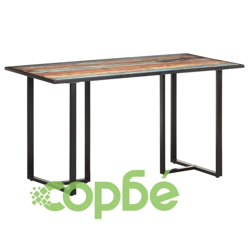 Трапезна маса, 140 cм, регенерирано дърво масив ➤ топ цена ➤ sorbe.bg