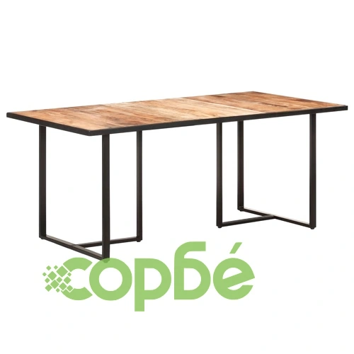 Трапезна маса, 180 cм, грубо мангово дърво ➤ топ цена ➤ sorbe.bg