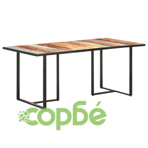 Трапезна маса, 180 см, регенерирано дърво масив ➤ топ цена ➤ sorbe.bg