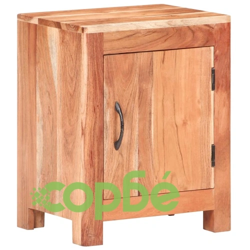 Нощно шкафче, 40х30х50 см, акациево дърво масив ➤ топ цена ➤ sorbe.bg