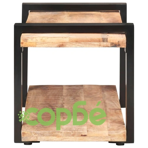 ТВ шкаф, 90x40x40 см, грубо мангово дърво ➤ топ цена ➤ sorbe.bg