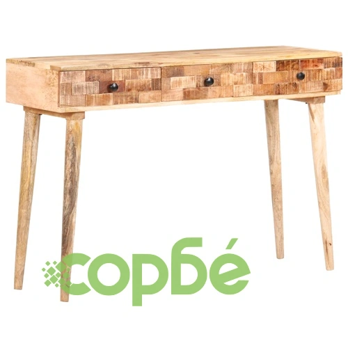 Конзолна маса, 115x35x76 см, мангово дърво масив ➤ топ цена ➤ sorbe.bg