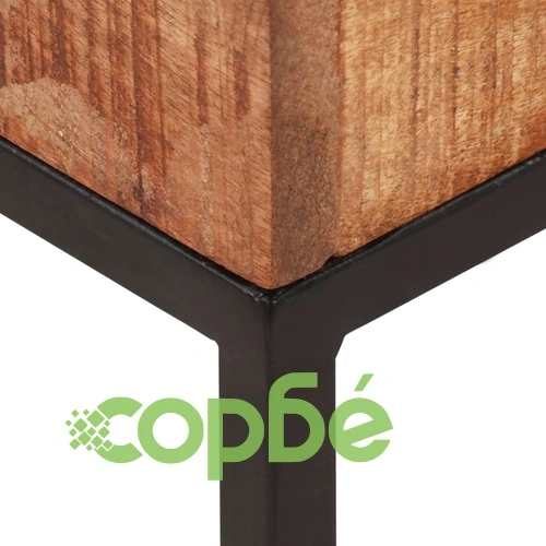 Странична маса, 30x30x33 см, грубо мангово дърво ➤ топ цена ➤ sorbe.bg