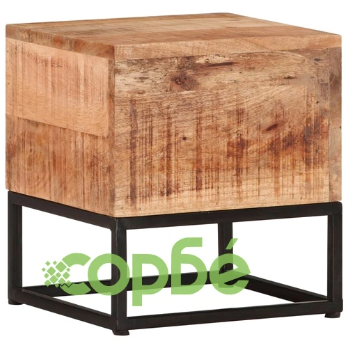 Странична маса, 30x30x33 см, грубо мангово дърво ➤ топ цена ➤ sorbe.bg