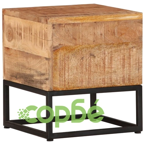 Странична маса, 30x30x33 см, грубо мангово дърво ➤ топ цена ➤ sorbe.bg