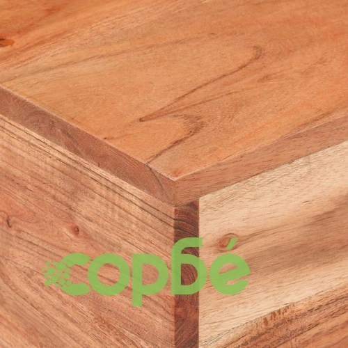 Странична маса, 30x30x33 см, акациево дърво масив ➤ топ цена ➤ sorbe.bg