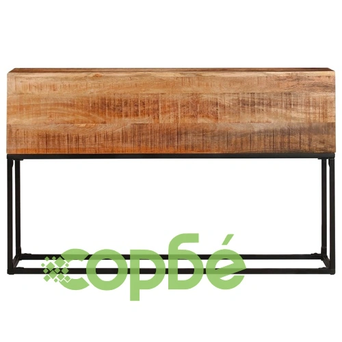 Конзолна маса,120x30x75 cм, грубо мангово дърво ➤ топ цена ➤ sorbe.bg