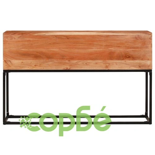 Конзолна маса, 120x30x75 cм, акациево дърво масив ➤ топ цена ➤ sorbe.bg
