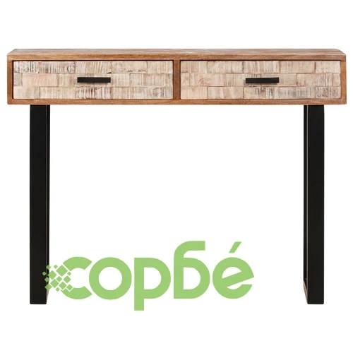 Конзолна маса, 100x30x75 см, мангово дърво масив ➤ топ цена ➤ sorbe.bg