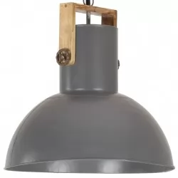 Индустриална пенделна лампа 25 W сива кръгла манго 52 см E27