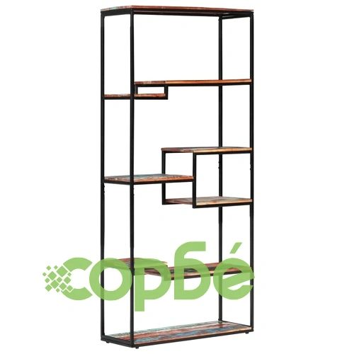 Библиотека, 80x30x180 см, регенерирана дървесина масив ➤ топ цена ➤ sorbe.bg