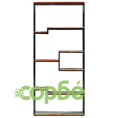 Библиотека, 80x30x180 см, регенерирана дървесина масив ➤ топ цена ➤ sorbe.bg