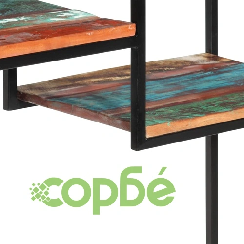 Библиотека, 80x30x180 см, регенерирана дървесина масив ➤ топ цена ➤ sorbe.bg