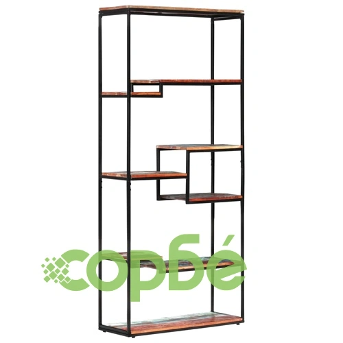 Библиотека, 80x30x180 см, регенерирана дървесина масив ➤ топ цена ➤ sorbe.bg