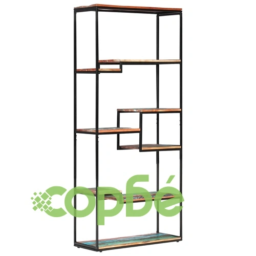 Библиотека, 80x30x180 см, регенерирана дървесина масив ➤ топ цена ➤ sorbe.bg