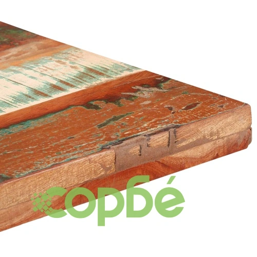 Бистро маса, квадратна, 60x60x75 cм, регенерирано дърво масив ➤ топ цена ➤ sorbe.bg