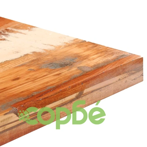 Бистро маса, квадратна, 70x70x75 cм, регенерирано дърво масив ➤ топ цена ➤ sorbe.bg