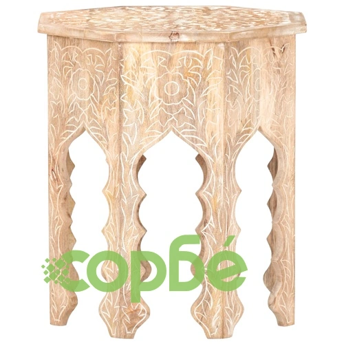 Странична маса 48 см мангово дърво масив ➤ топ цена ➤ sorbe.bg