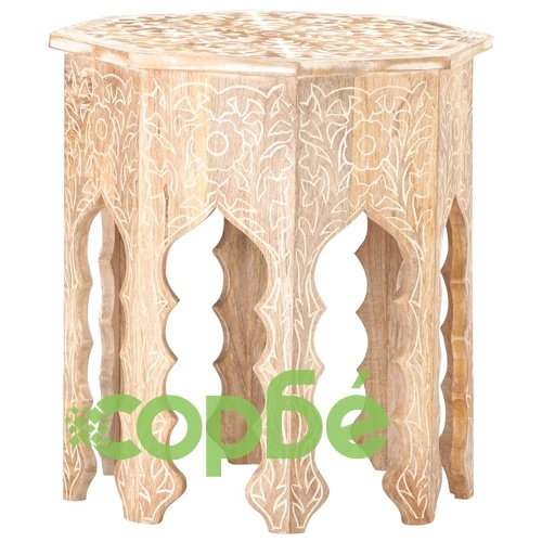 Странична маса 48 см мангово дърво масив ➤ топ цена ➤ sorbe.bg