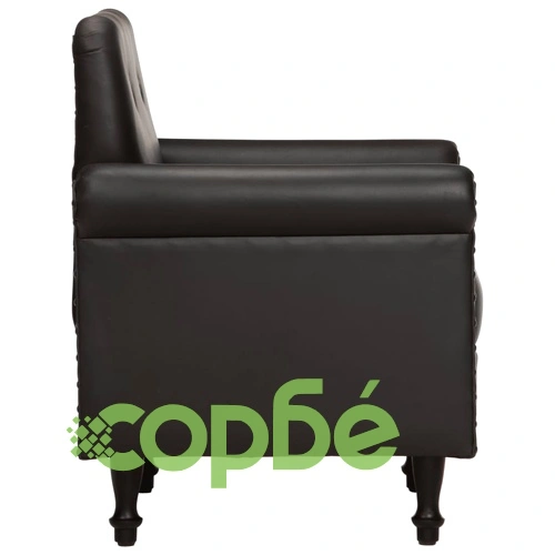 Фотьойл, черен, естествена кожа ➤ топ цена ➤ sorbe.bg