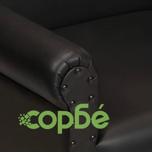 Фотьойл, черен, естествена кожа ➤ топ цена ➤ sorbe.bg