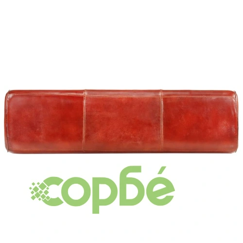 Гимнастически кон, 120 см, кафяв, естествена кожа и манго масив ➤ топ цена ➤ sorbe.bg