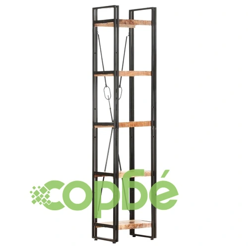 Библиотека с 5 рафта, 40x30x180 см, манго масив ➤ топ цена ➤ sorbe.bg