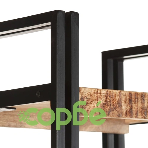 Библиотека с 5 рафта, 40x30x180 см, манго масив ➤ топ цена ➤ sorbe.bg