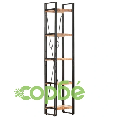 Библиотека с 5 рафта, 40x30x180 см, манго масив ➤ топ цена ➤ sorbe.bg