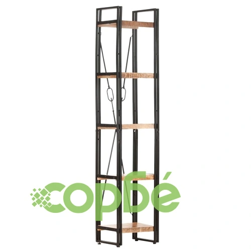 Библиотека с 5 рафта, 40x30x180 см, манго масив ➤ топ цена ➤ sorbe.bg