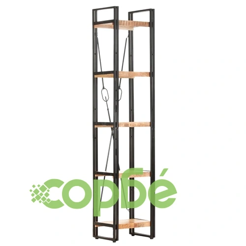 Библиотека с 5 рафта, 40x30x180 см, манго масив ➤ топ цена ➤ sorbe.bg