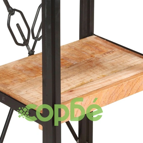 Библиотека с 3 рафта, 40x30x80 см, манго масив ➤ топ цена ➤ sorbe.bg