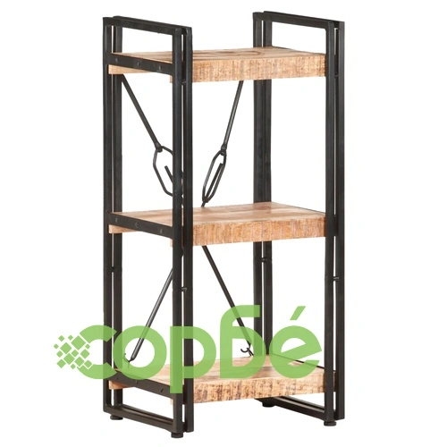 Библиотека с 3 рафта, 40x30x80 см, манго масив ➤ топ цена ➤ sorbe.bg