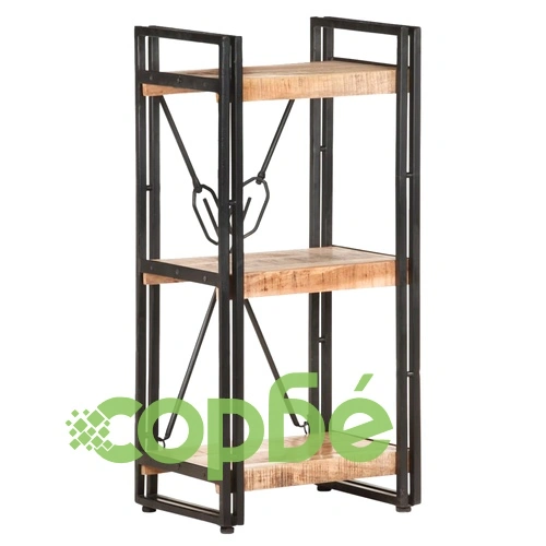 Библиотека с 3 рафта, 40x30x80 см, манго масив ➤ топ цена ➤ sorbe.bg