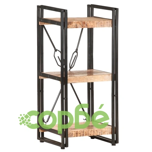 Библиотека с 3 рафта, 40x30x80 см, манго масив ➤ топ цена ➤ sorbe.bg