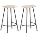 Бар табуретки, 2 бр, мангово дърво масив