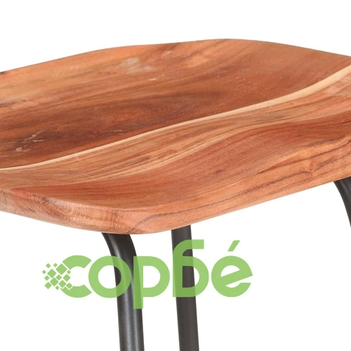 Бар табуретки, 2 бр, акациево дърво масив ➤ топ цена ➤ sorbe.bg