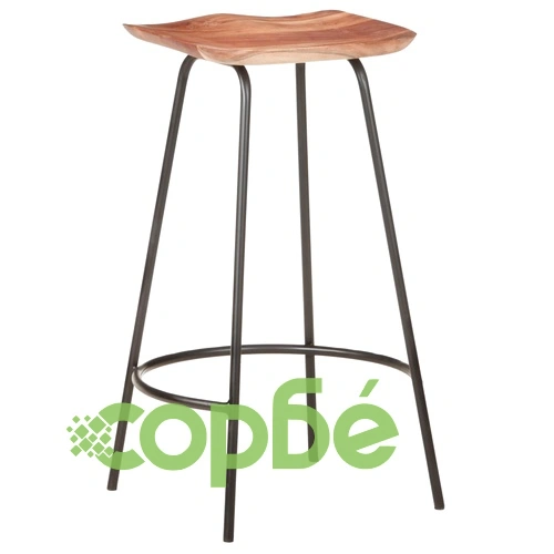 Бар табуретки, 4 бр, акациево дърво масив ➤ топ цена ➤ sorbe.bg