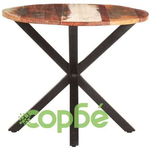 Странична маса, 68x68x56 см, регенерирано дърво масив ➤ топ цена ➤ sorbe.bg