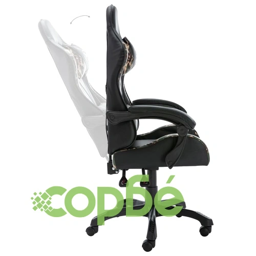 Геймърски стол, черно и камуфлаж, изкуствена кожа ➤ топ цена ➤ sorbe.bg