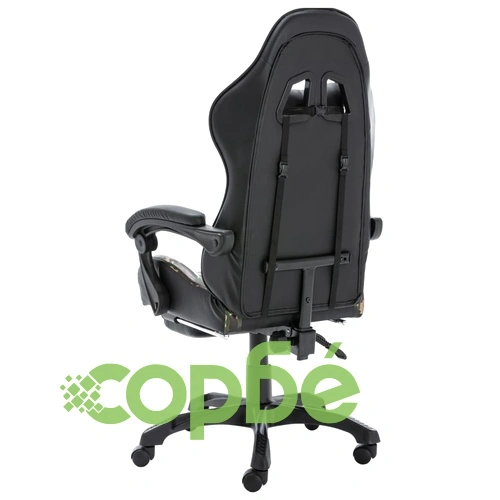 Геймърски стол подложка за крака черно/камуфлаж изкуствена кожа ➤ топ цена ➤ sorbe.bg