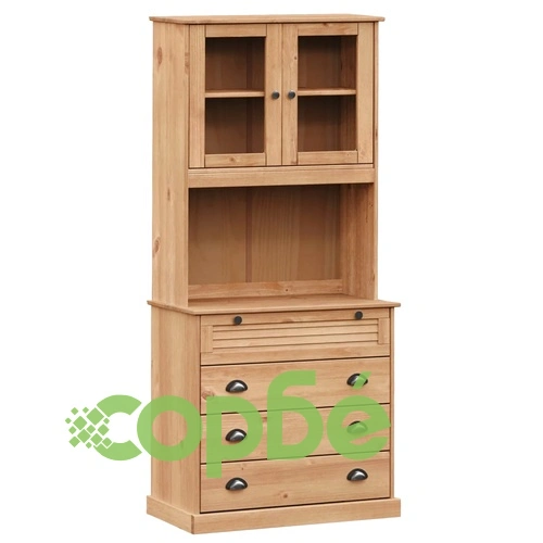 Висок шкаф VIGO, 80x40x176 см, бор масив ➤ топ цена ➤ sorbe.bg