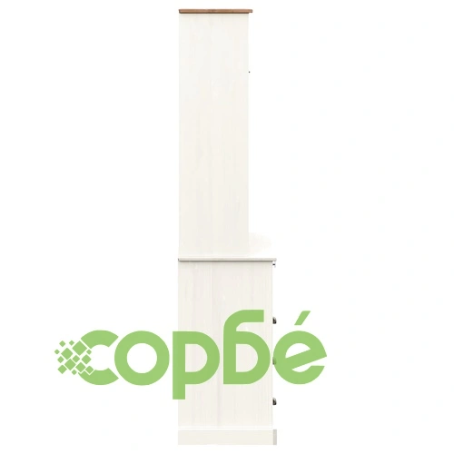 Висок шкаф VIGO, бял, 80x40x176 см, бор масив ➤ топ цена ➤ sorbe.bg